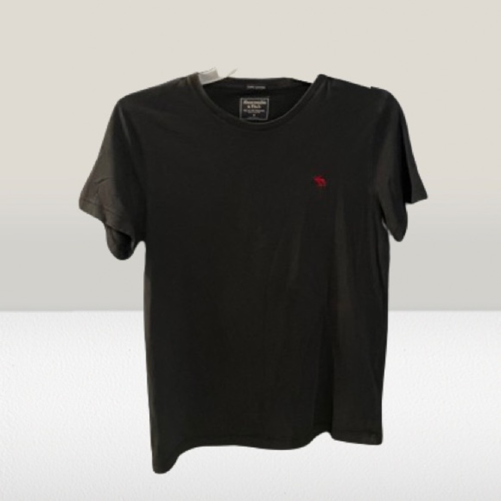 Abercrombie & Fitch Black Cotton T-Shirt